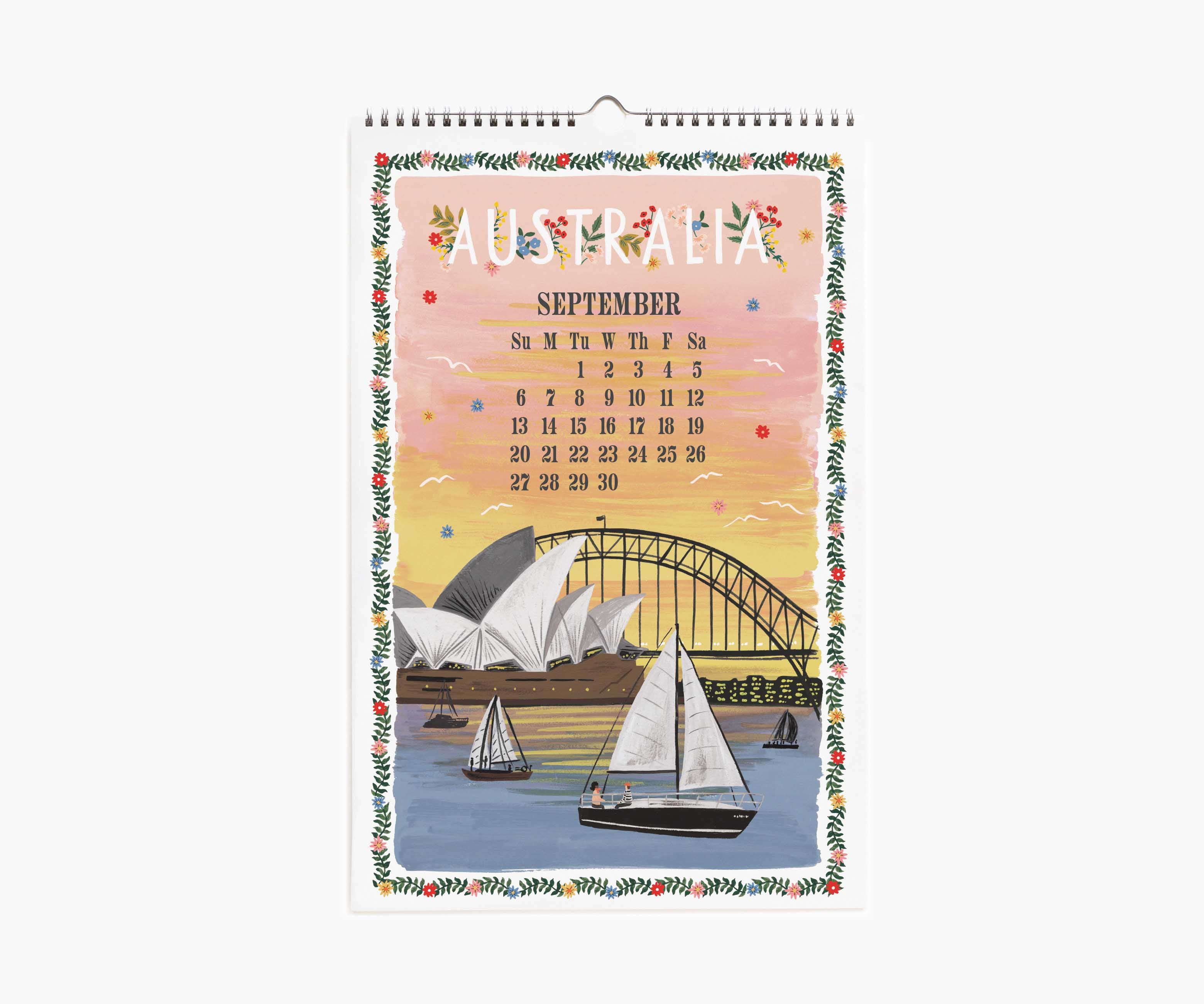 2026 Wall Calendar - World Travel